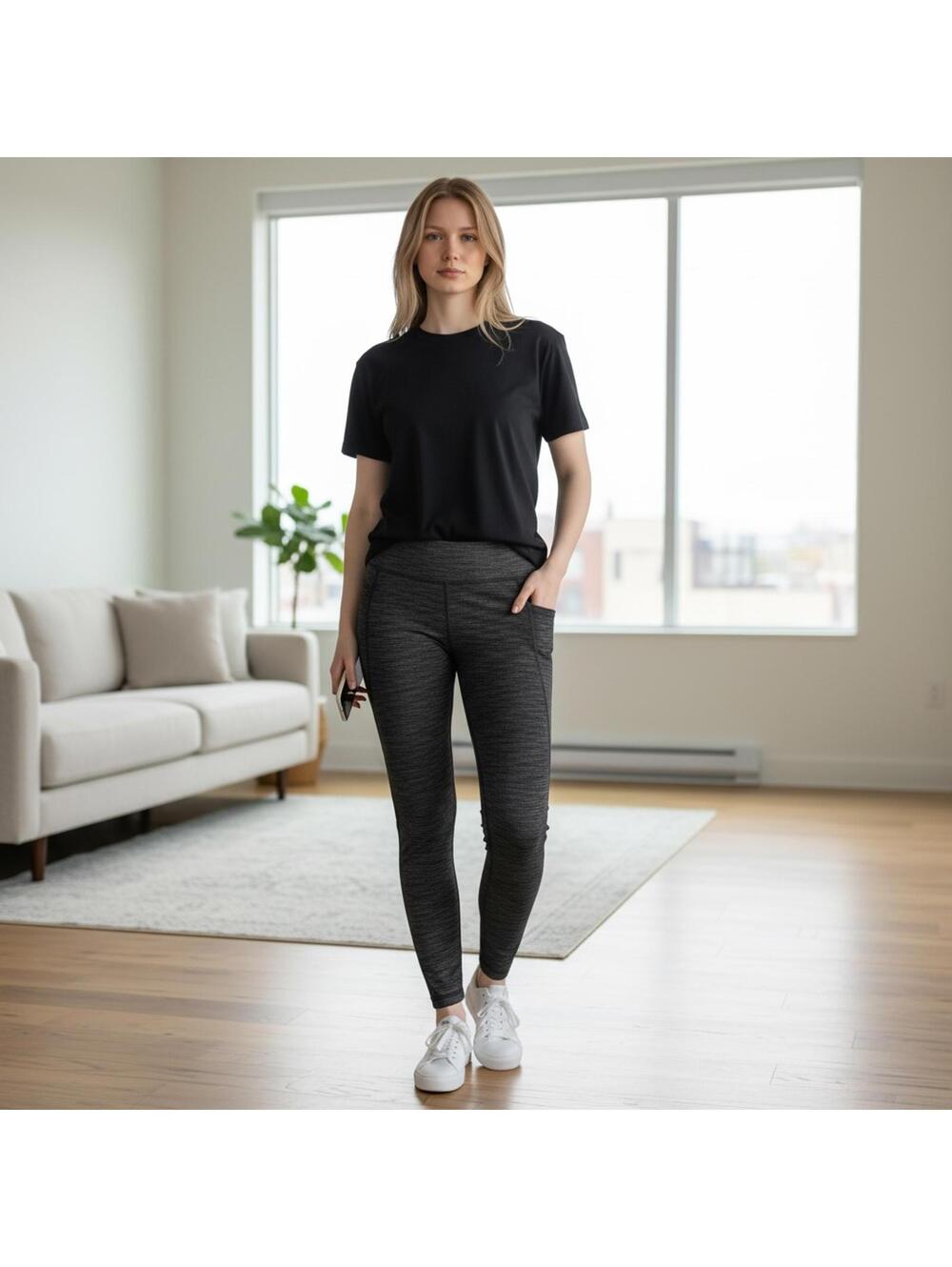Mondetta High-Waisted Leggings with Pockets Size Small